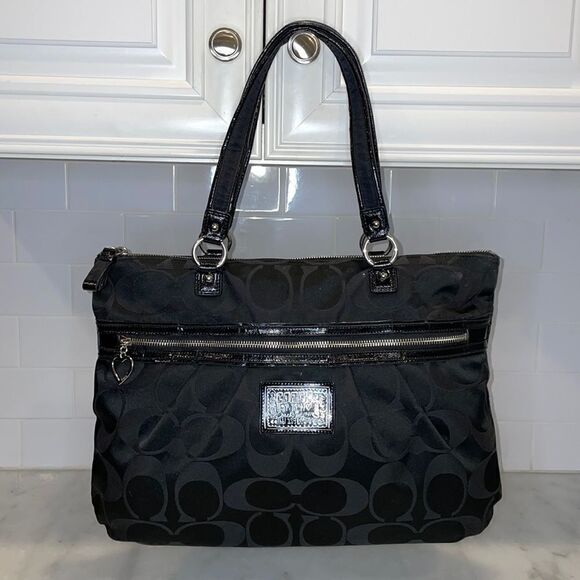 Coach Daisy Poppy Signature XL Tote Shoulder Bag